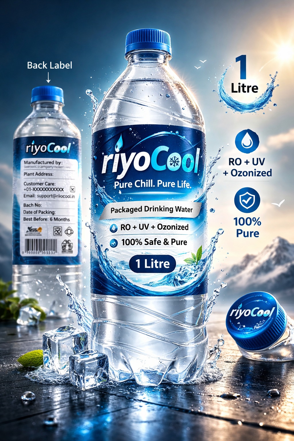 Rio Cool 1 Litre Bottle Refreshing